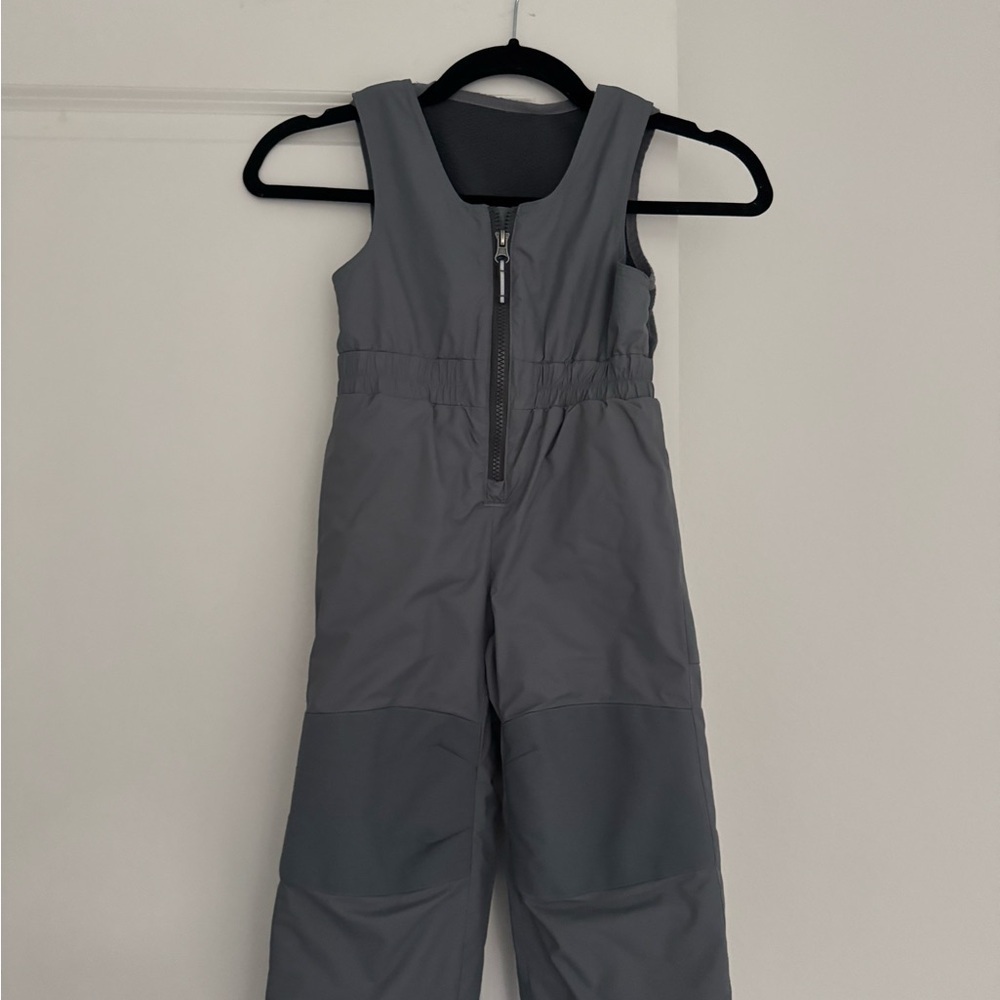 Columbia boys girls Buga style winter snow bib overalls charcoal gray size 3T